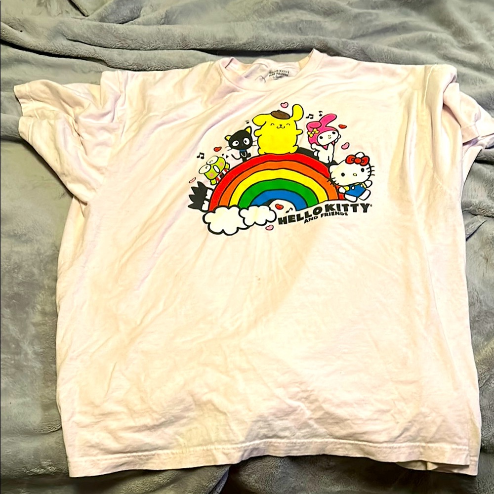 Hello Kitty Light Pink Rainbow Graphic Tee